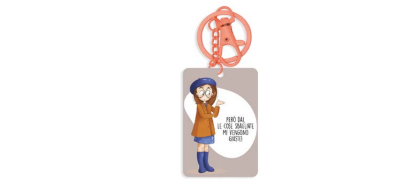 Portachiavi in legno 4x 6 cm